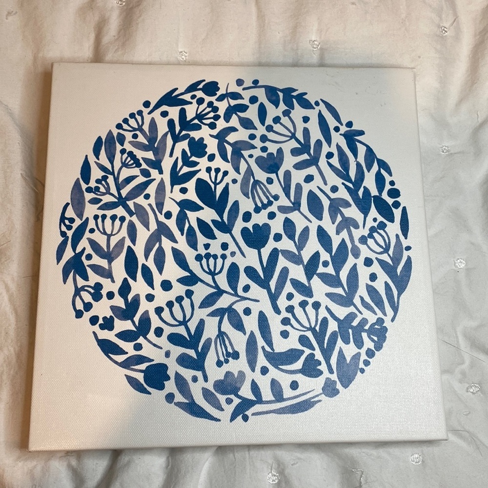 10x10 Floral Print Wall Decor